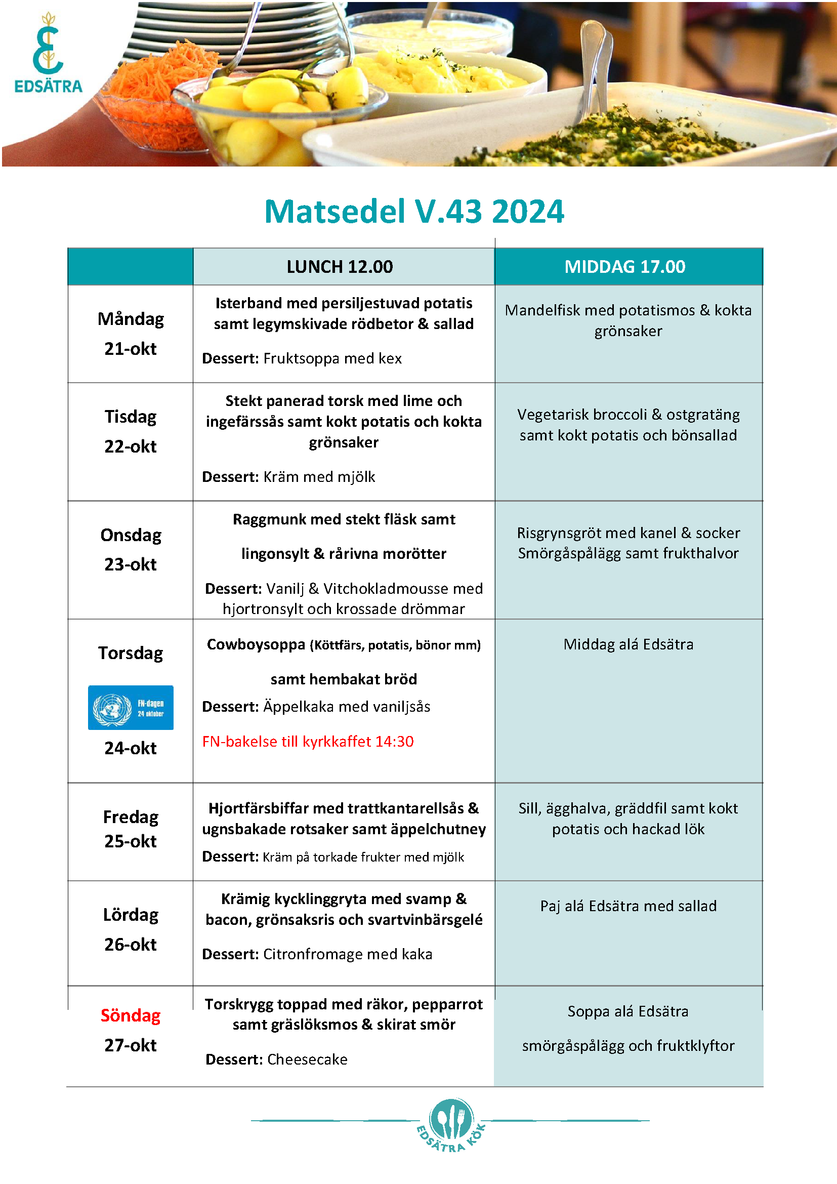 Matsedel v.43 2024