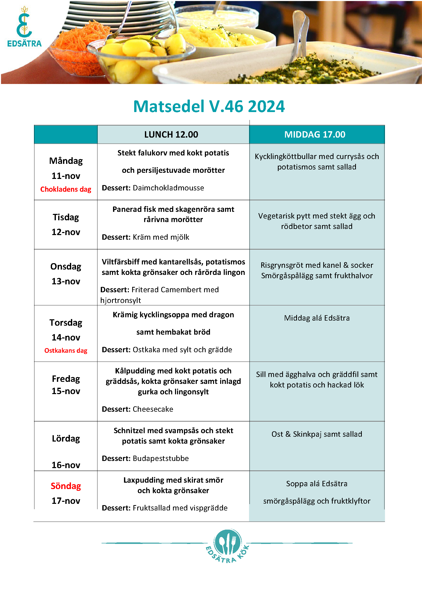 Matsedel v.46 word 2024