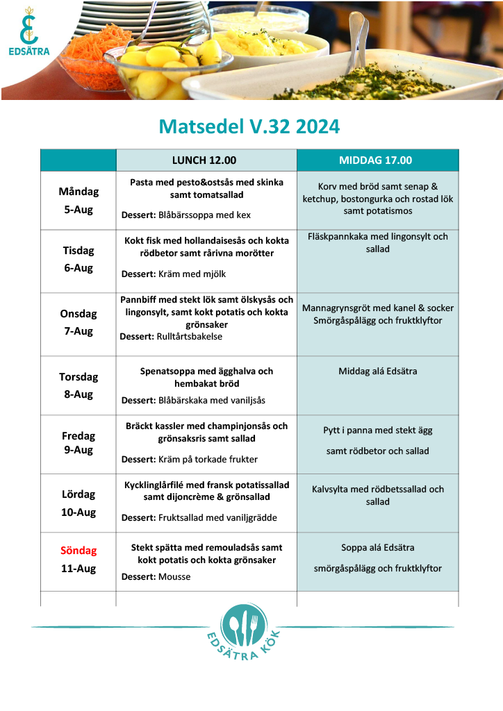 Matsedel v.32 2024 PNG